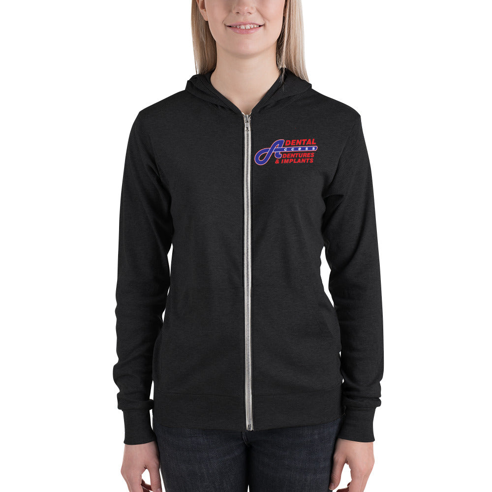 Unisex zip hoodie